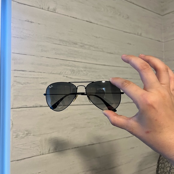 ray ban aviator total black